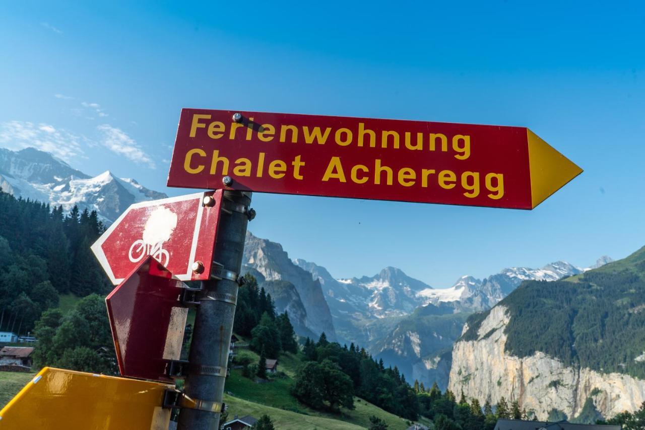 Chalet Acheregg Wengen Exterior foto